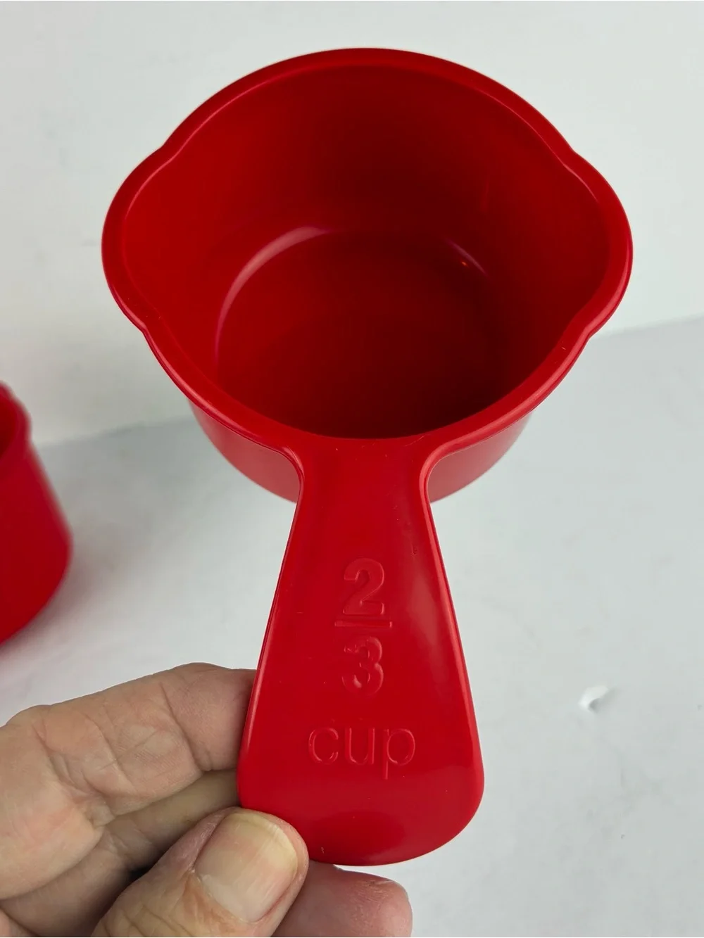 Tupperware Red Measuring Mates Cups Set of 4 Replacements (?)